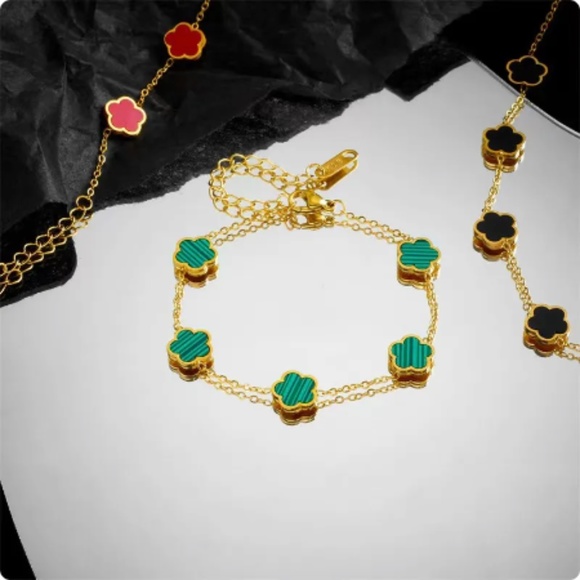 Zara Daisy Chain Gold Multi-floral Baroque Artist Daisies Charm Bracelet - Picture 3 of 8